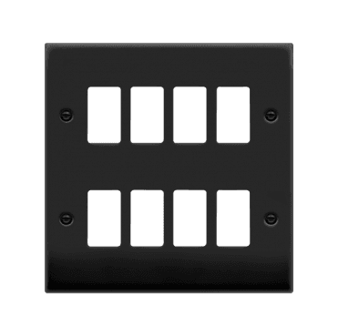 VPMB20508 8G Grid Faceplate in Matt Black