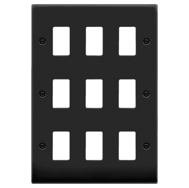 VPMB20509 9G Grid Faceplate in Matt Black