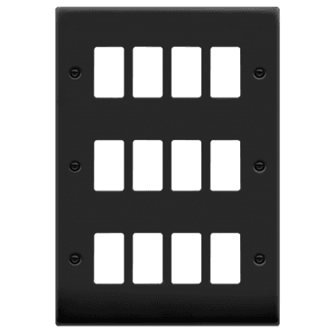 VPMB20512 12G Grid Faceplate in Matt Black