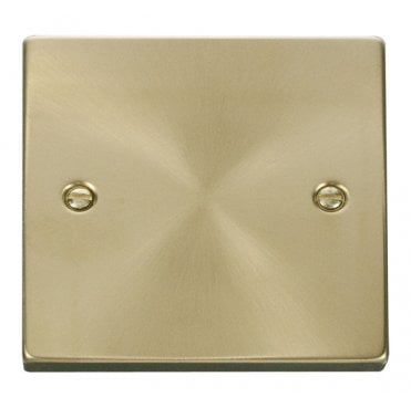 VPSB060 Decorative 1G Blanking Plate in Satin Brass