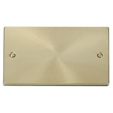 VPSB061 Decorative 2G Blanking Plate in Satin Brass