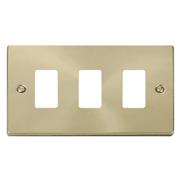 VPSB20403 3G Grid Faceplate in Satin Brass