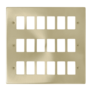 VPSB20518 18G Grid Faceplate in Satin Brass
