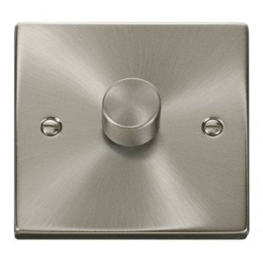 VPSC161 Decorative 1G 100w LED Dimmer Switch in Satin Chrome