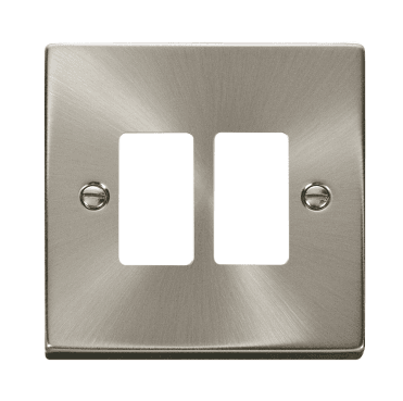 VPSC20402 2G Grid Faceplate in Satin Chrome