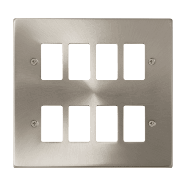 VPSC20508 8G Grid Faceplate in Satin Chrome
