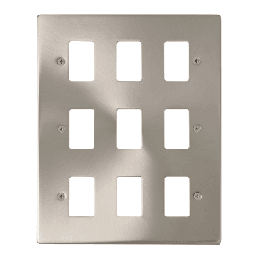 VPSC20509 9G Grid Faceplate in Satin Chrome