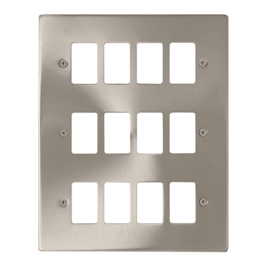 VPSC20512 12G Grid Faceplate in Satin Chrome