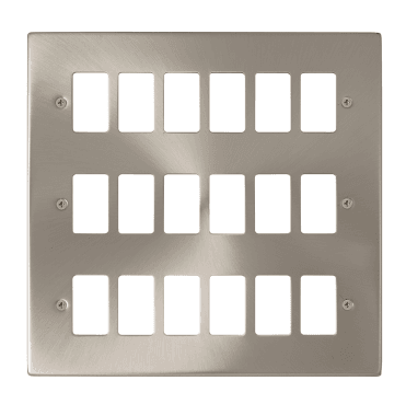 VPSC20518 18G Grid Faceplate in Satin Chrome
