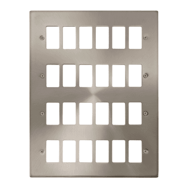 VPSC20524 24G Grid Faceplate in Satin Chrome
