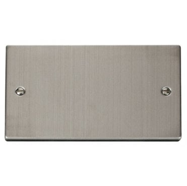 VPSS061 Decorative 2G Blanking Plate in Stainless Steel