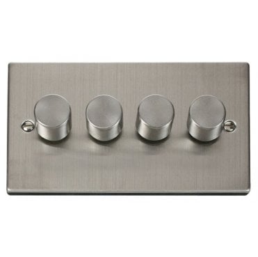 VPSS164 Decorative 4G 100w LED Dimmer Switch in Stainless Steel