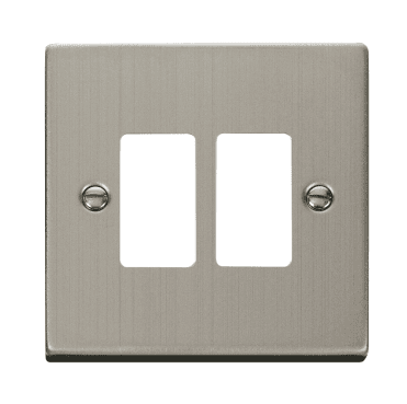VPSS20402 2G Grid Faceplate in Stainless Steel