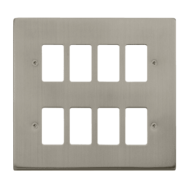 VPSS20508 8G Grid Faceplate in Stainless Steel