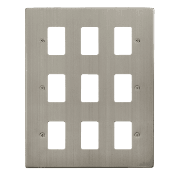 VPSS20509 9G Grid Faceplate in Stainless Steel