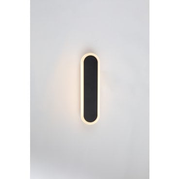 L30-R Outdoor IP65 6w LED CCT 30cm Linear Wall Light in a Black Finish