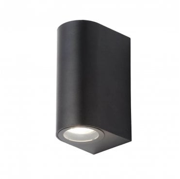 CZ-35705-BLK Iona Outdoor IP44 Up Down Wall Light in a Black Finish