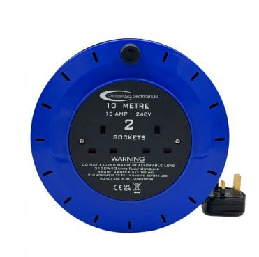 5072 2 Way Cassette Extension Reel 10m 2x13amp Sockets