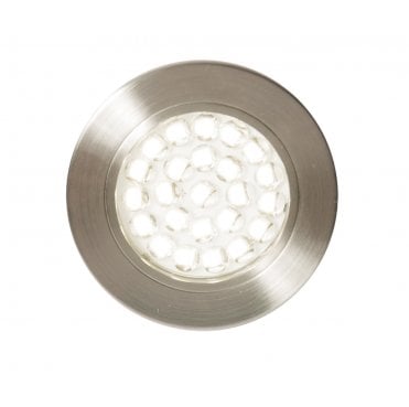 CUL-21624 Pozza Recessed Under Cabinet Light in 1.5w LED 4000K ( Cool White) in a Brushed Satin Nickel Finish