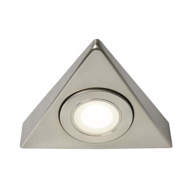 Culina CUL-35861 Faro Triangle 1.5w LED CCT Under Cabinet Light in a Satin Nickel Finish