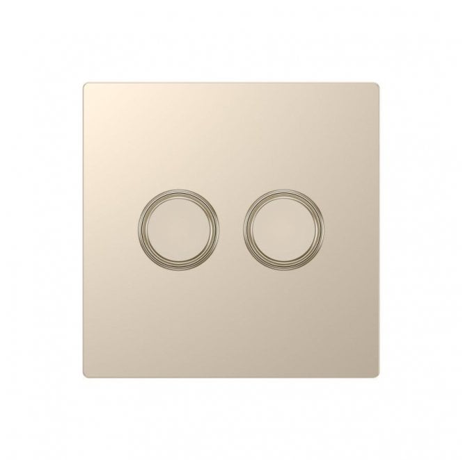 Dekken Switches and Sockets DE036CGS Screwless 2G 2W 250W Intelligent Dimmer in Champagne Gold