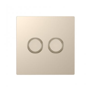 DE036CGS Screwless 2G 2W 250W Intelligent Dimmer in Champagne Gold