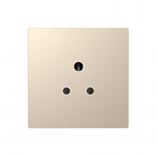 Dekken Switches and Sockets DE085CGS Screwless 5A Unswitched Socket in Champagne Gold