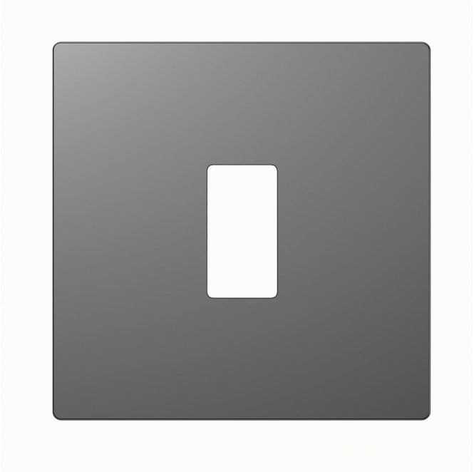 Dekken Switches and Sockets DE404SGS Screwless 1G Grid Faceplate in Shadow Grey