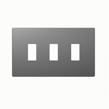 DE406SGS Screwless 3G Grid Faceplate in Shadow Grey