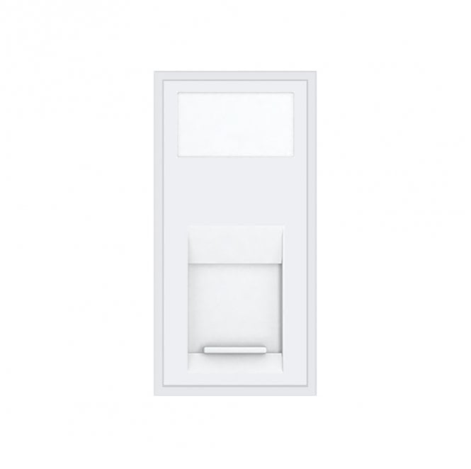 Dekken Switches and Sockets EM111W CAT6 Module in White