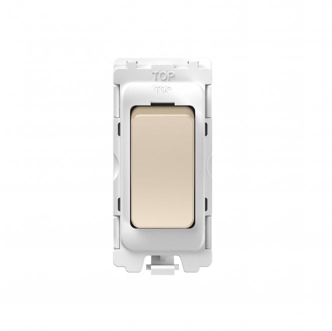 Dekken Switches and Sockets GR063CG 20A DP Grid Module in Champagne Gold
