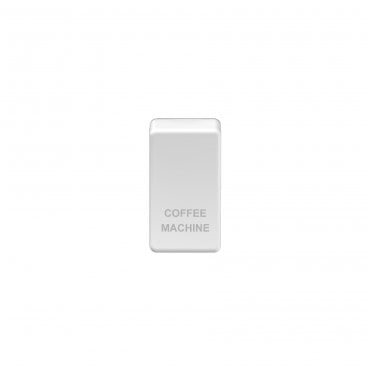 GRCMMW Switch Cover Marked "COFFEE MACHINE" in Matt White