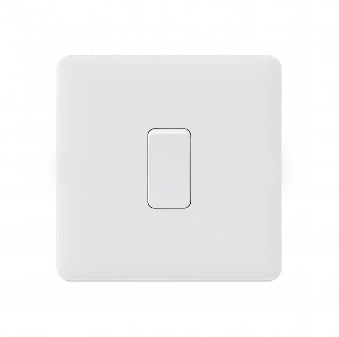 Dekken Switches and Sockets SL003MW  Screwless 1G Intermediate Switch in Matt White