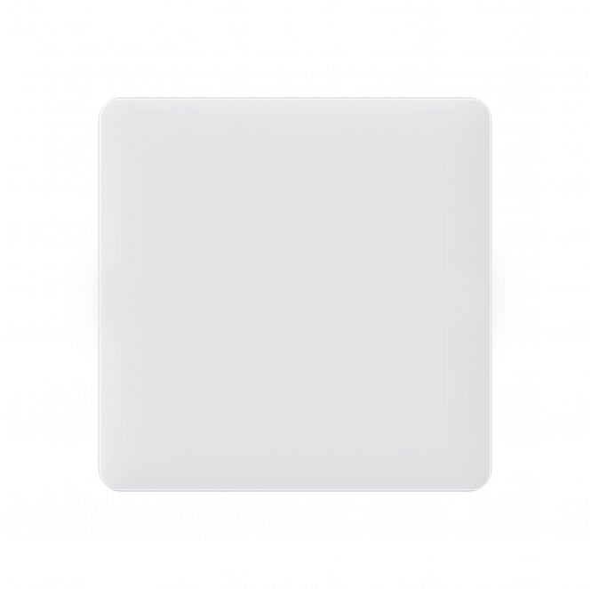 Dekken Switches and Sockets SL015MW Screwless 1G Blanking Plate in Matt White