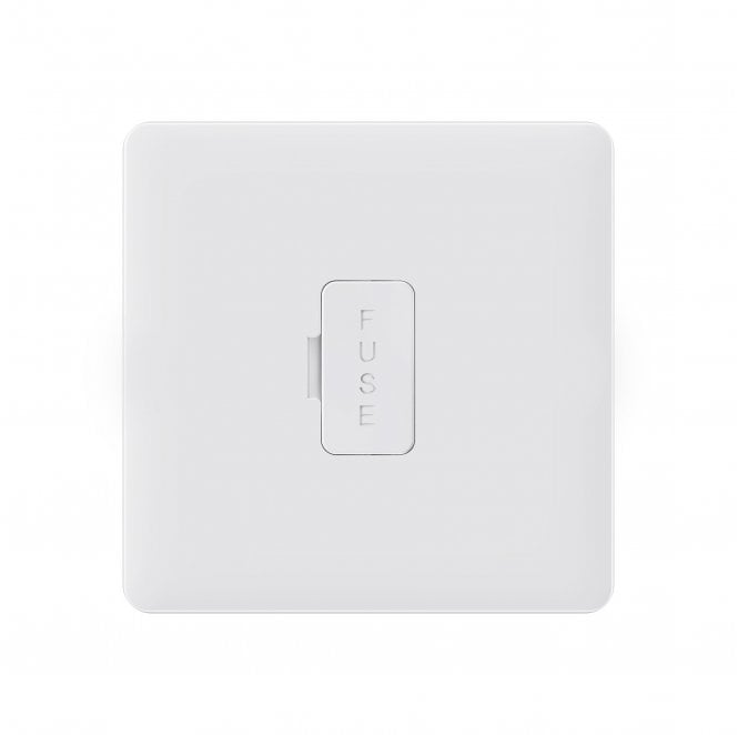 Dekken Switches and Sockets SL021MW Screwless 13A Fused Spur in Matt White