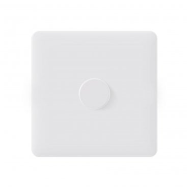 SL035MW Screwless 1G 2W 250W Intelligent Dimmer in Matt White