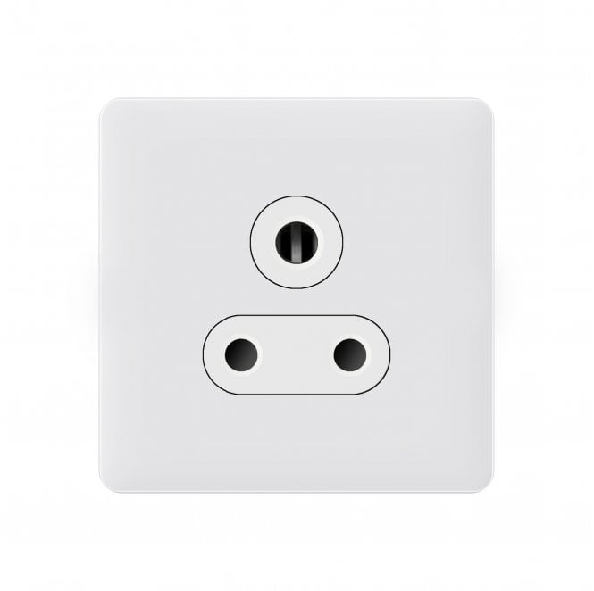 Dekken Switches and Sockets SL085MW Screwless 5A Unswitched Socket in Matt White