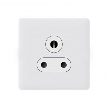 SL085MW Screwless 5A Unswitched Socket in Matt White