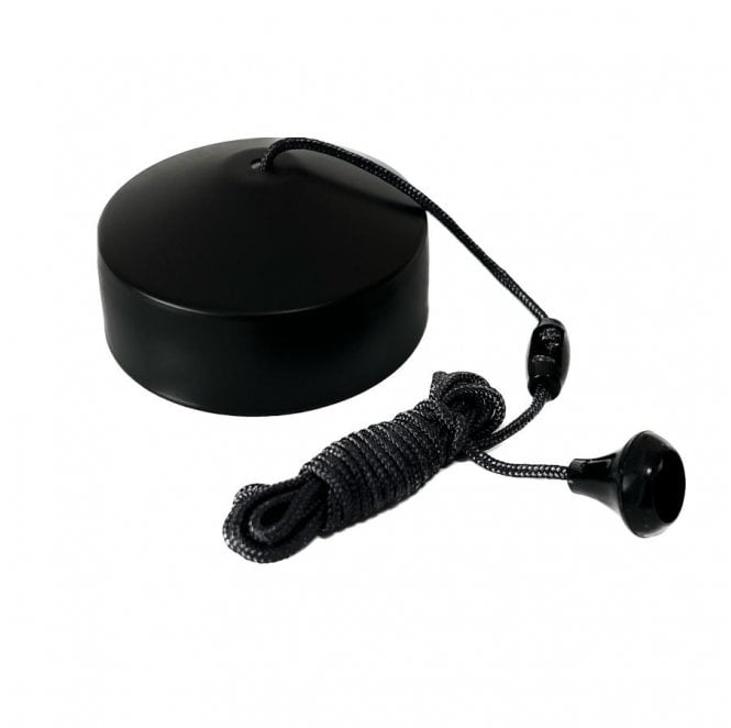 Dekken Switches and Sockets 057MB 10a 2 Way Pull Cord Switch in Matt Black