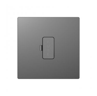 DE021SGS Screwless 13A Fused Spur in Shadow Grey