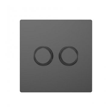DE036SGS Screwless 2G 2W 250W Intelligent Dimmer in Shadow Grey