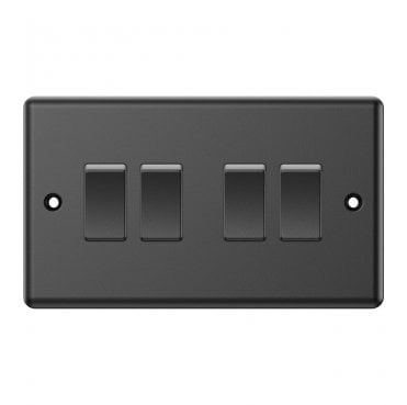DY006MB Decorative 4G 2W Switch in Matt Black