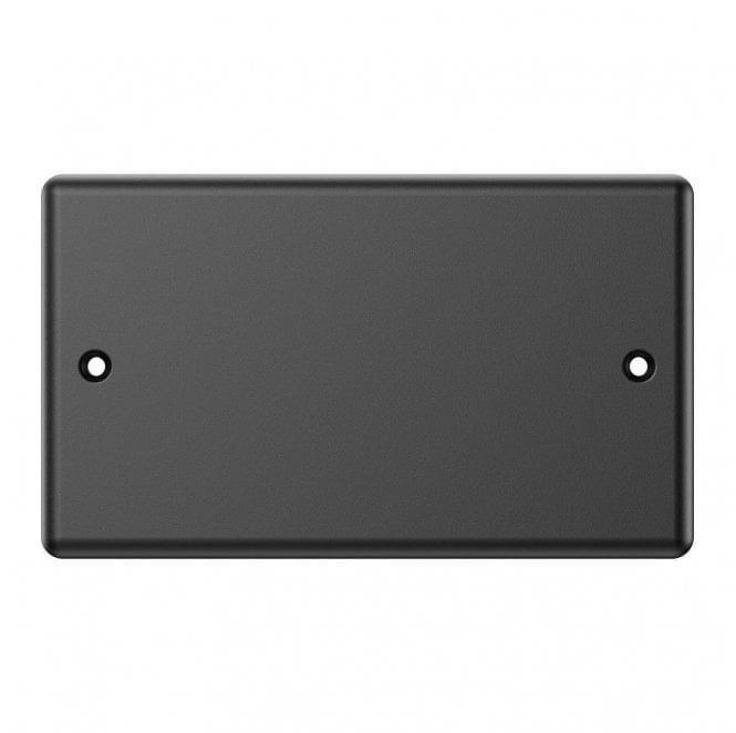 Dekken Switches and Sockets DY016MB Decorative 2G Blanking Plate in Matt Black
