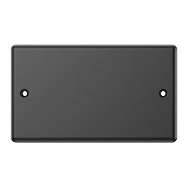 DY016MB Decorative 2G Blanking Plate in Matt Black