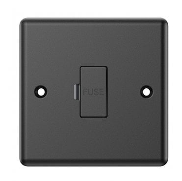 DY021MB Decorative 13A Fused Spur in Matt Black