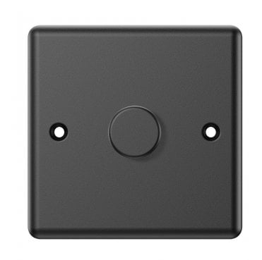 DY035MB Decorative 1G 2W 250W Intelligent Dimmer in Matt Black