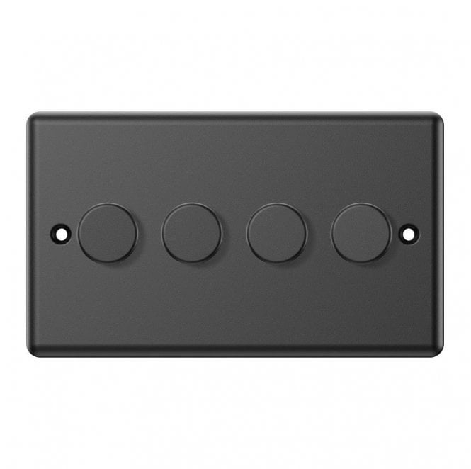 Dekken Switches and Sockets DY038MB Decorative 4G 2W 250W Intelligent Dimmer in Matt Black