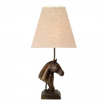 DL-ECLIPSE-TL Eclipse 1 Light Table Lamp in a Bronze Patina Finish with a Tapered Square Shade