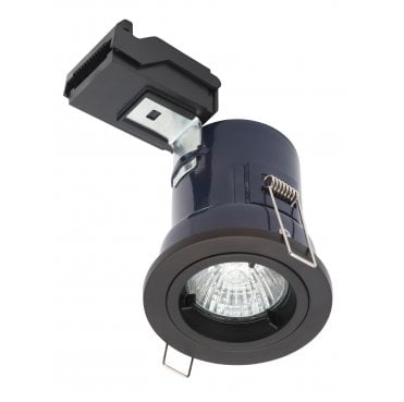 ELA-27465-MBLK Yate Fixed Fire Rated Downlight in a Matt Black Finish