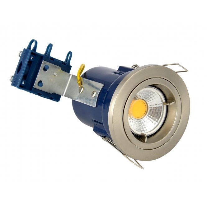 Electralite ELA-27465-SCHR Yate Fixed Fire Rated Downlight in a Satin Chrome Finish